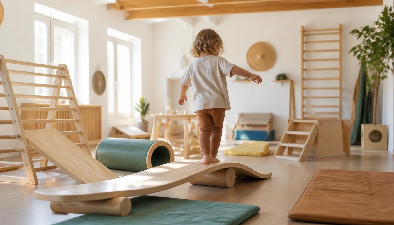 Enfant en activité psychomotrice